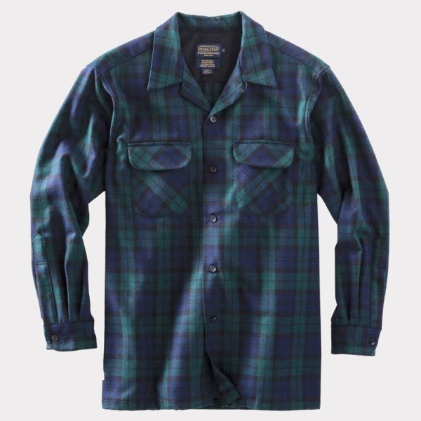 pendleton wool long sleeve button down shirt
