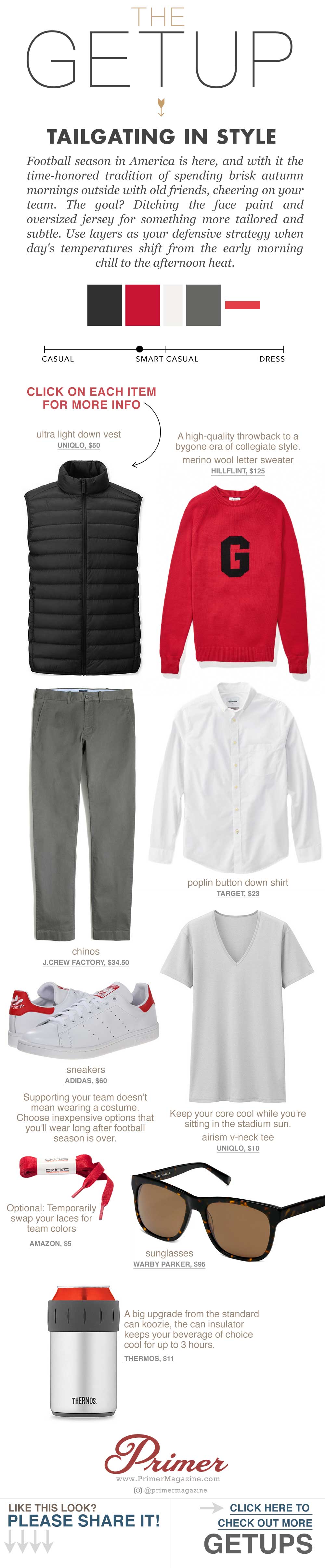 what to wear to tailgate men