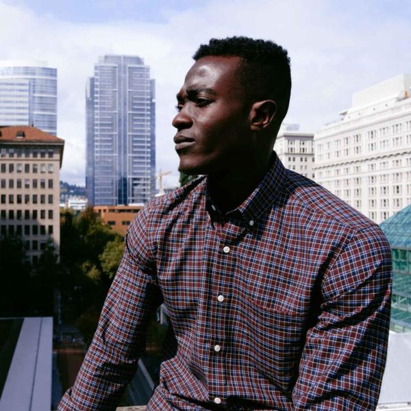 merino wool checked pattern long sleeve button down shirt