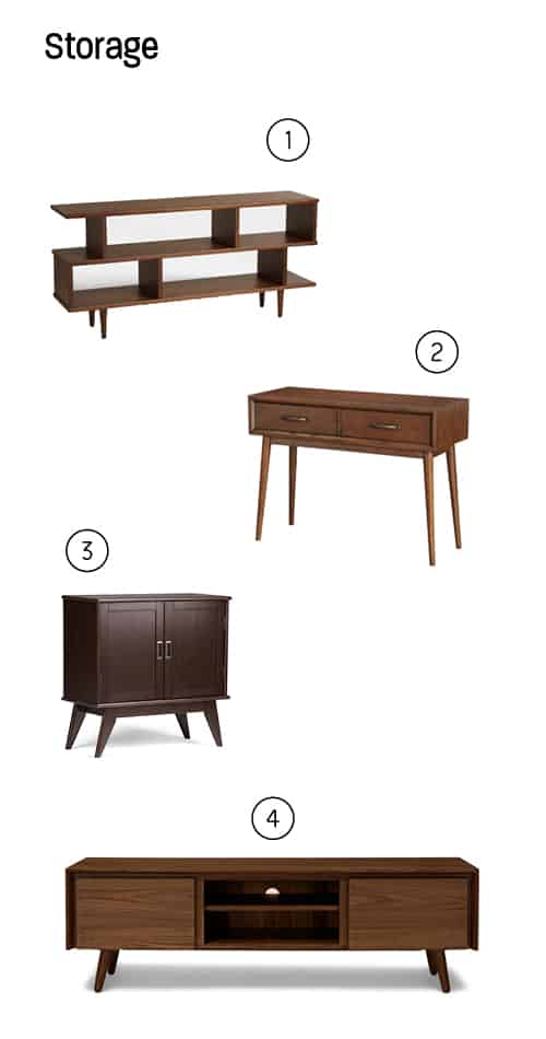 Wood storage picks with numbers next to them