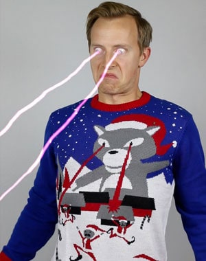 cat funny ugly christmas sweater cat