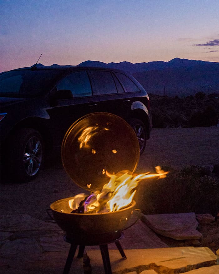 pioneertown-grill A grill in front of a sunset