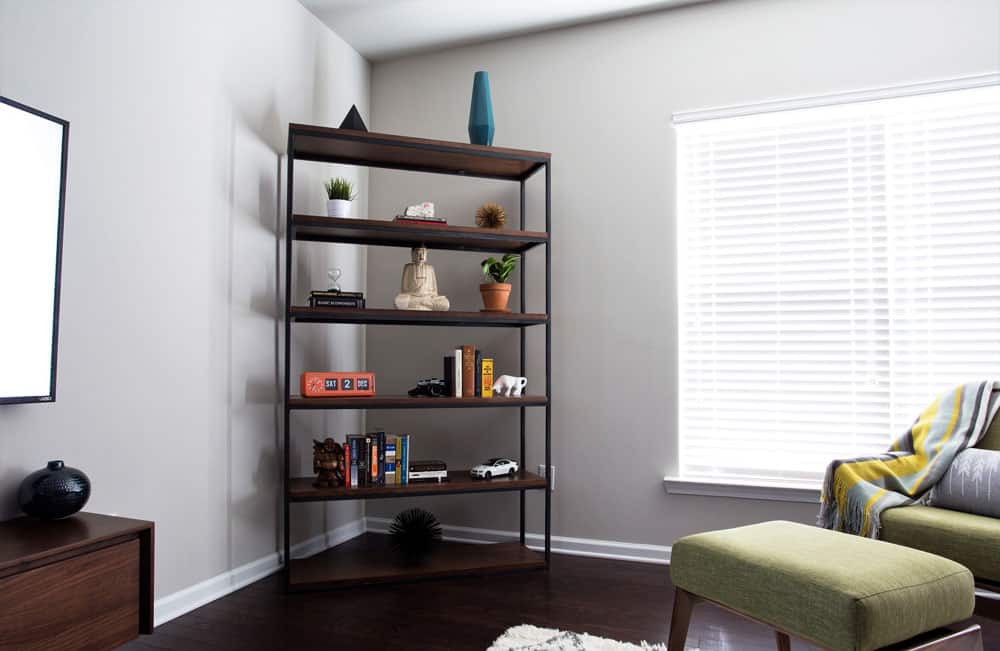 Daniel-home_7 men living room bookshelf decor masculine home