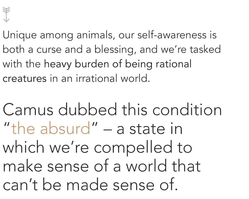 albert camus phiilosophy