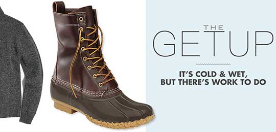 The Getup: It’s Cold & Wet, But There’s Work To Do