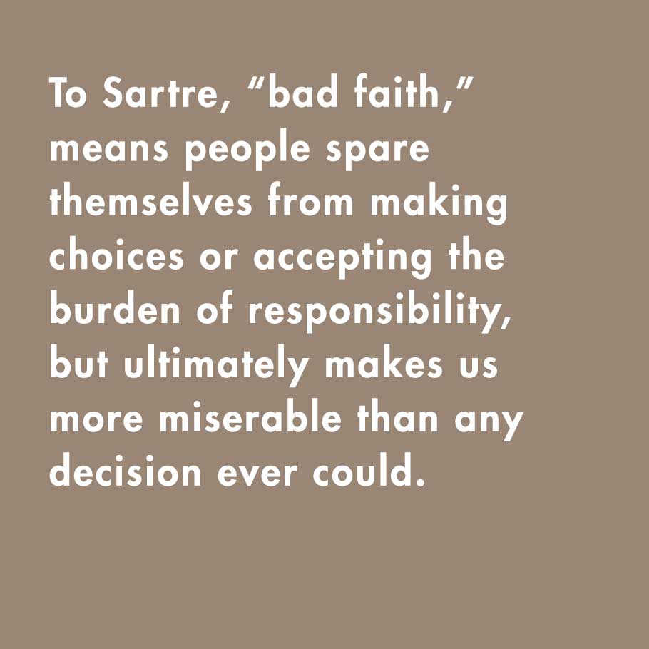 sartre bad faith
