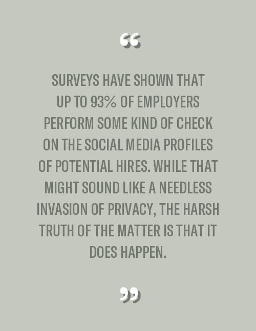 employers checking social media profiles