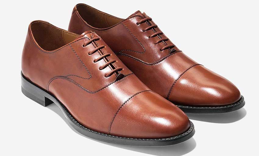 men's brown captoe dress shoes cole haan