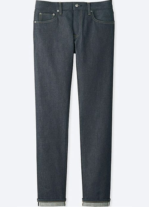 uniqlo stretch selvedge slim jeans