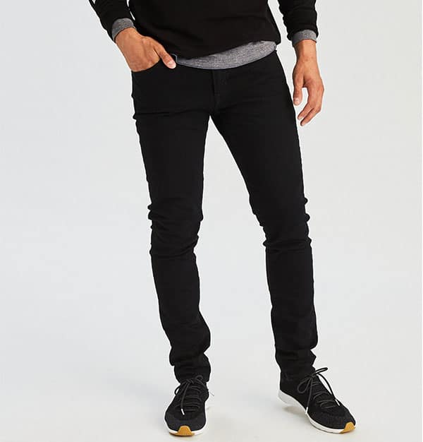american eagle flex black jeans