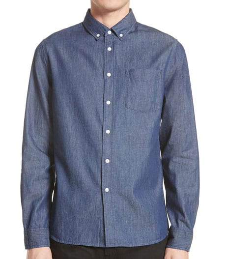 men chambray shirt