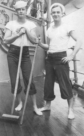 navy-tshirt history of the t-shirt