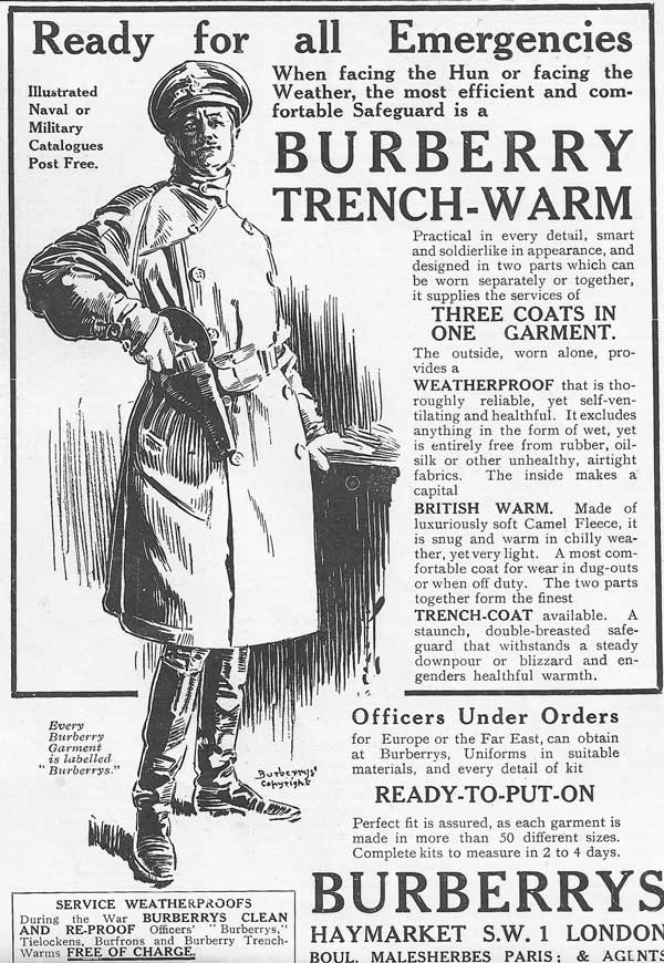 trench-coat-ad Vintage Burberry Trench advertisement