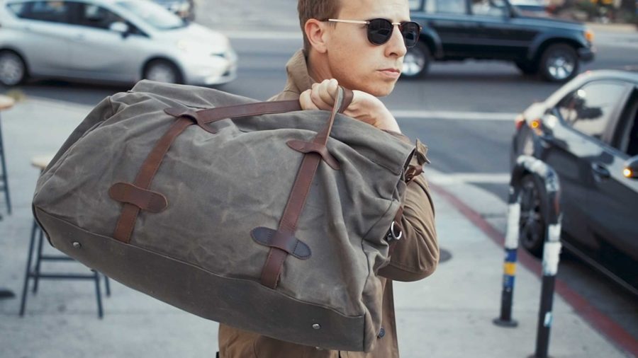 Image of waxed canvas bag