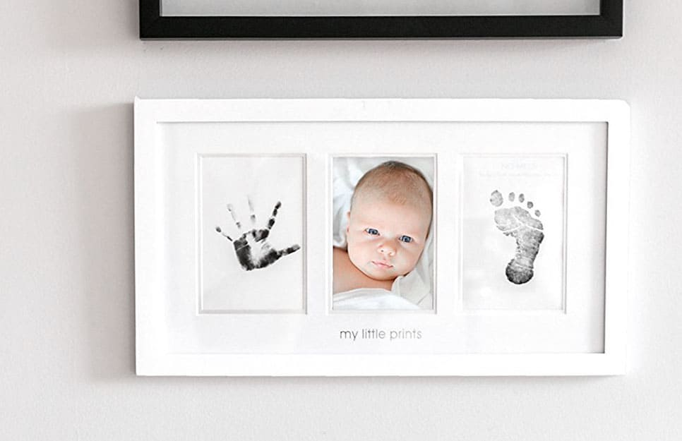 Footprint and baby art print