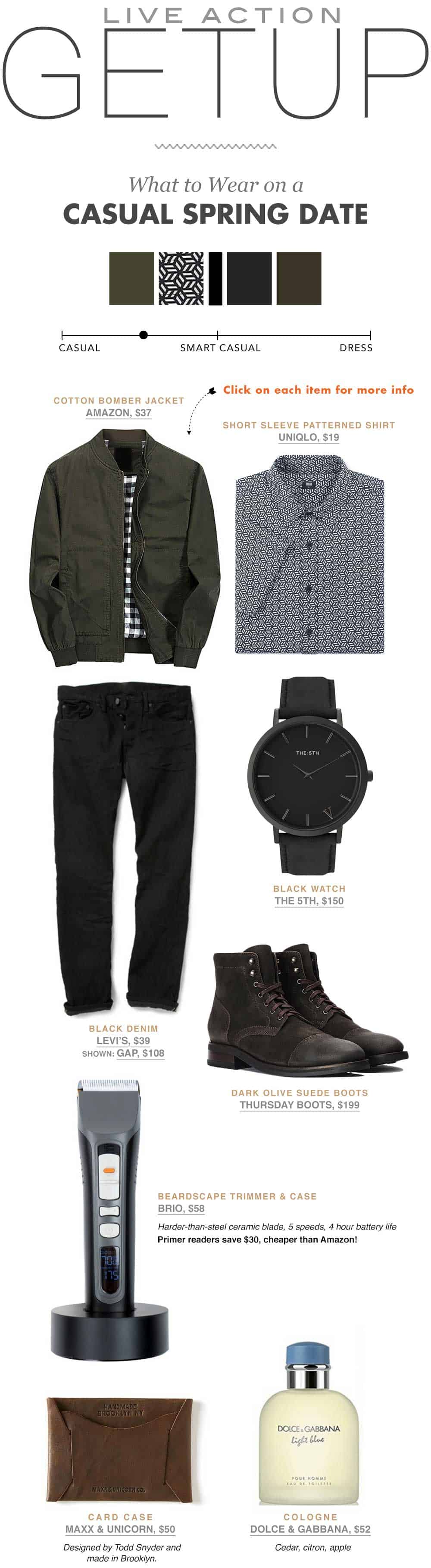 Spring Date   Casual Men's Fashion Inspiration   The Getup from Primer