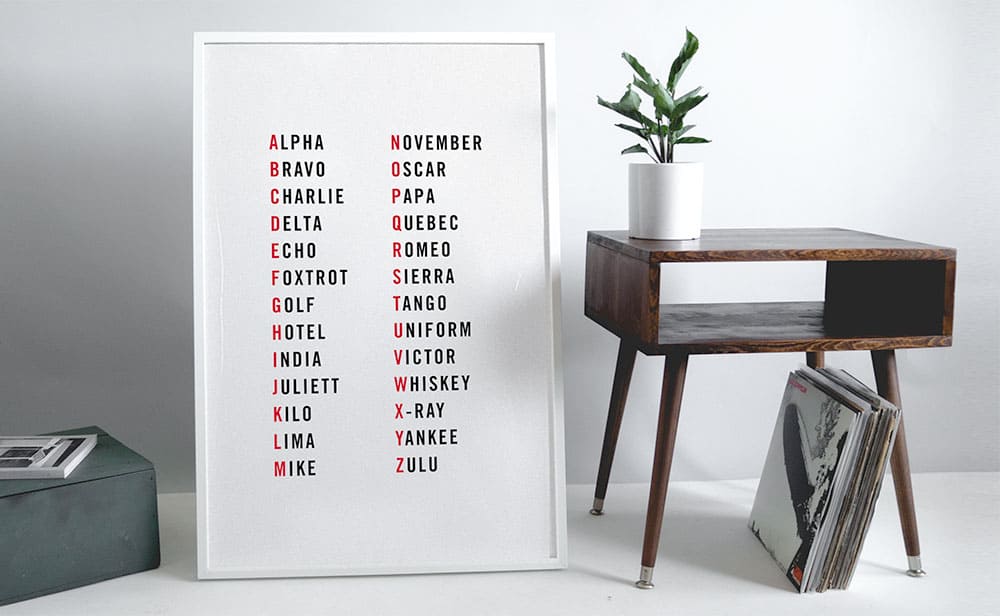 free-modern-art-military-alphabet-3 military art free print - Scandinavian interior