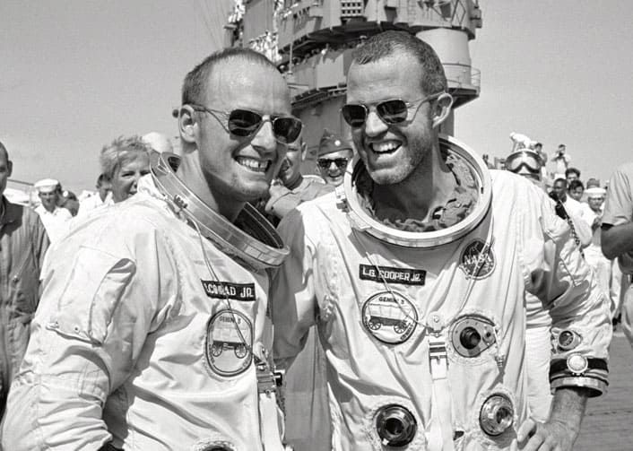 Gordon Cooper et al. in uniform