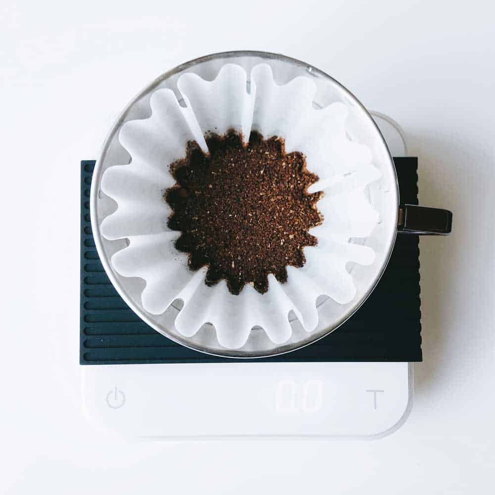 coffee grind size for pour over on scale