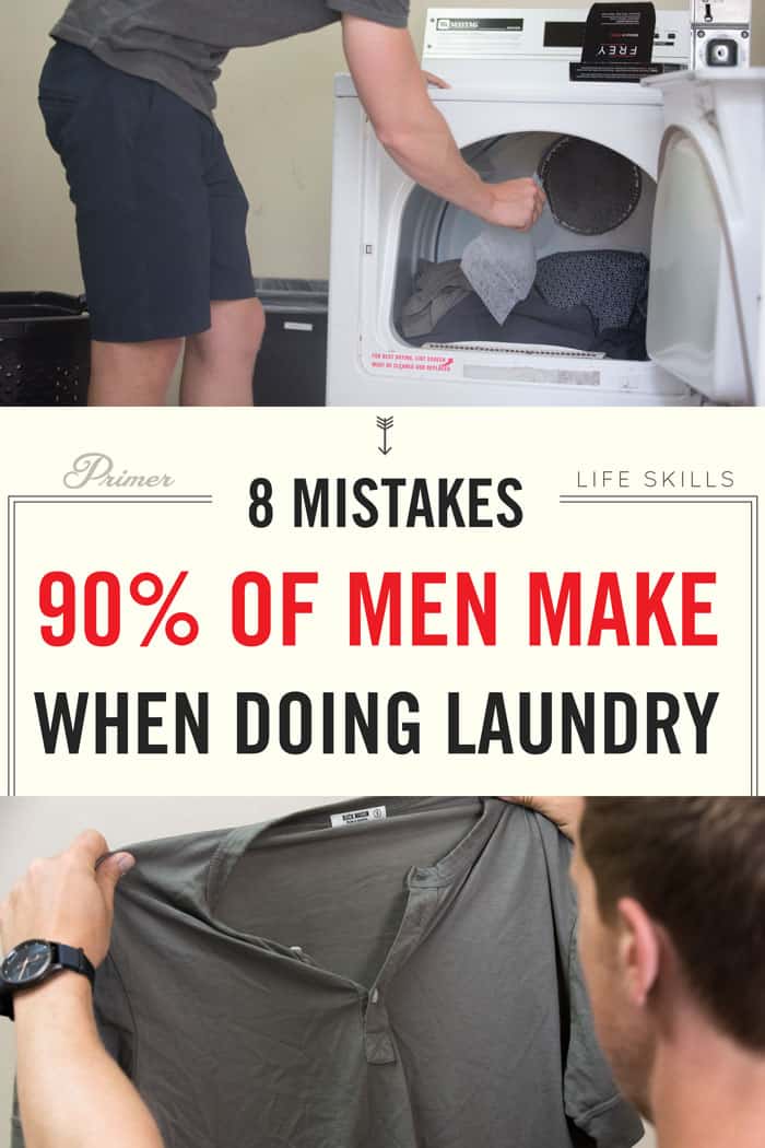 8 Mistakes 90% of men make when doing laundry