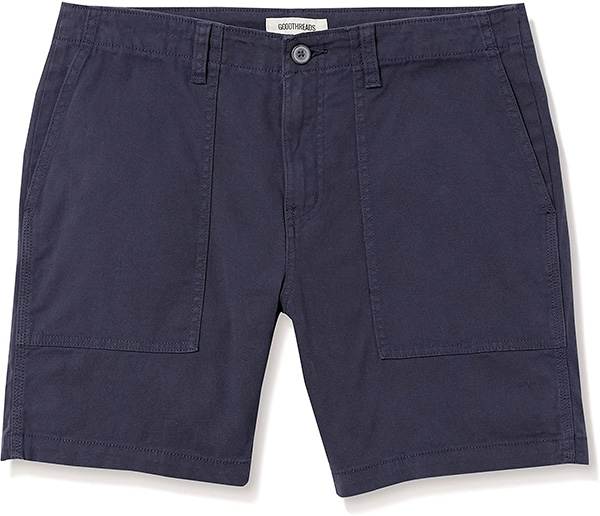 goodthreads navy utility shorts
