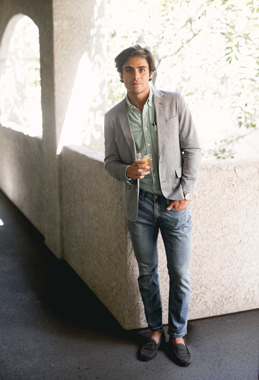 men's summer smart casual networking event outfit