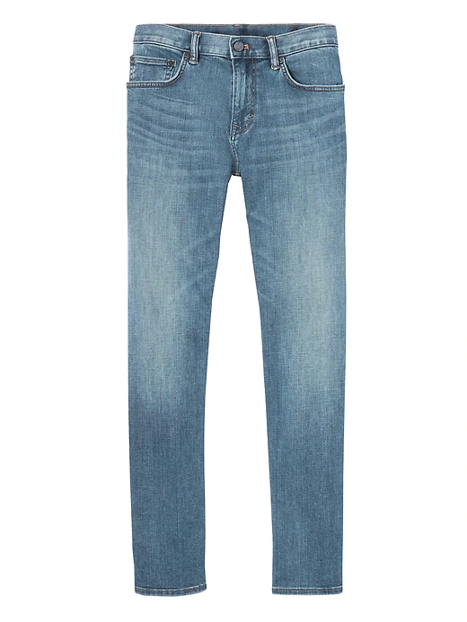 Image of Slim Rapid Movement Denim Light Wash Jean