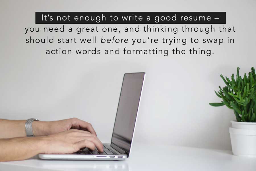 writing a resume