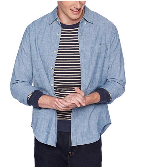chambray shirt with stretch amazon