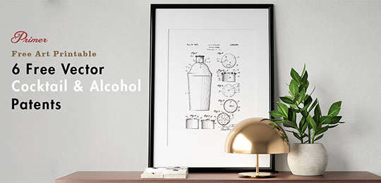 Spruce Up Your Home Bar With These 6 Free Vector Cocktail & Alcohol Patents