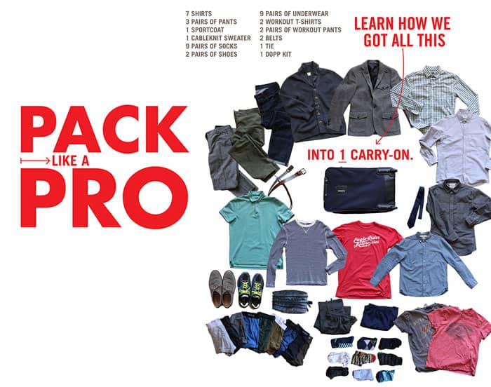 best way to pack a suitcase with the interfold method