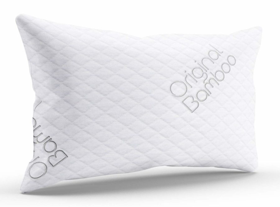 Image of Triple Cloud Pillows Shredded Memory Foam Adjustable Standard/Queen Pillow with Removable Hypoallergenic Cover Made in The USA (Standard/Queen)
