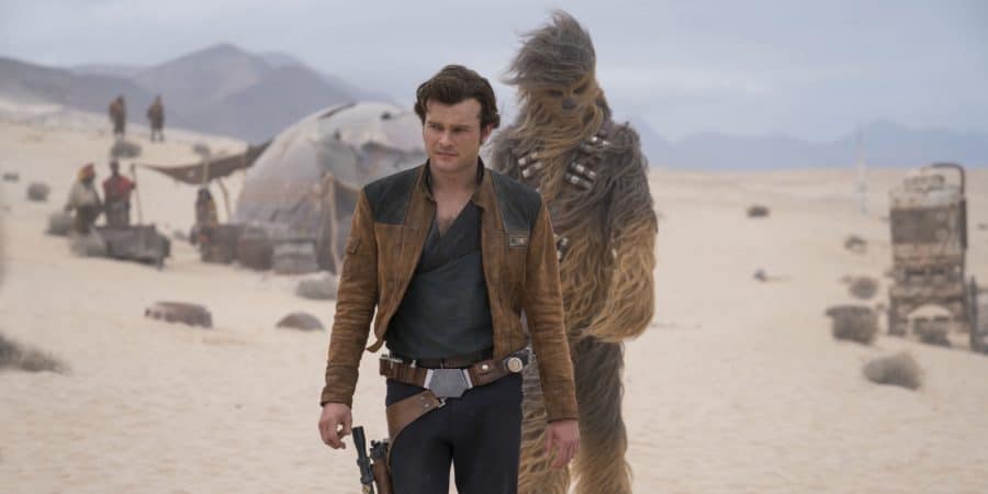 Han Solo and Chewbacca walking