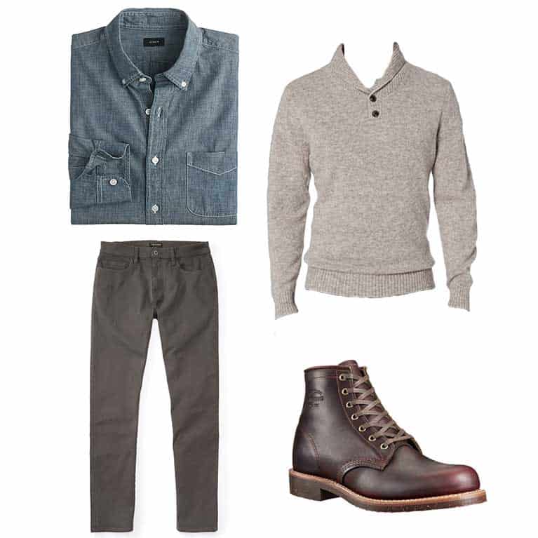 men's fall and winter outfit idea