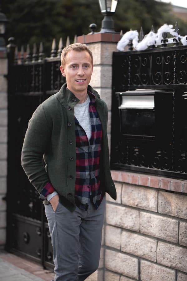 men smart casual target sweater flannel chinos