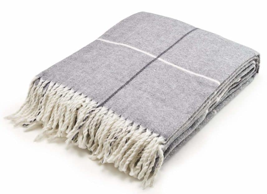 Image of Arus Highlands Collection Tartan Plaid Design Throw Blanket Gray