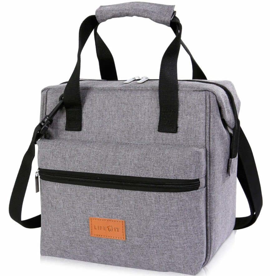 Image of Lifewit 10L Insulated Lunch Box Bag for Adults Kids Men Women, 3 Way Carrying Thermal Bento Bag Cooler Bag for Work/School / Picnic, Grey