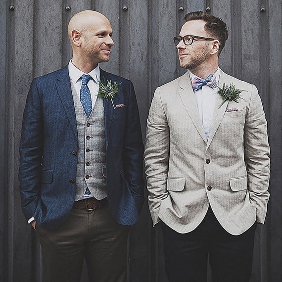 matching suit wedding ideas