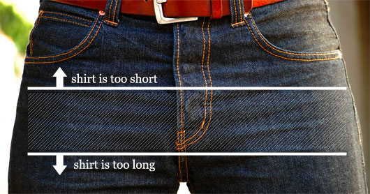 how long an untucked shirt should be