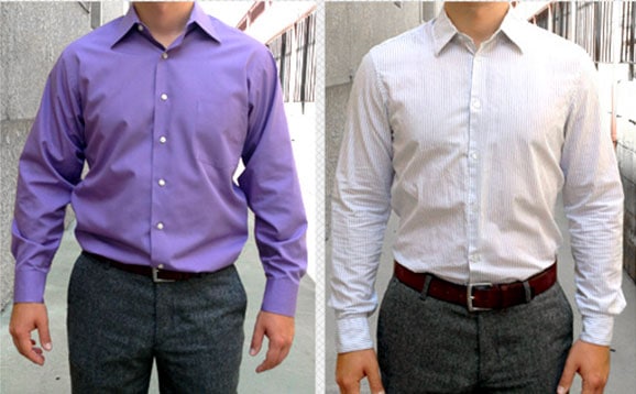 baggy dress shirt vs fitted dress shirt