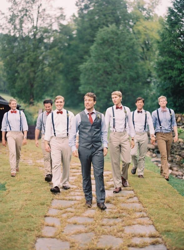 groomsmen bow tie vest
