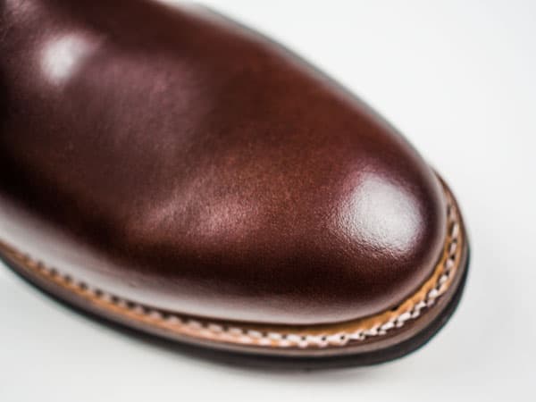 Closeup of brown boots