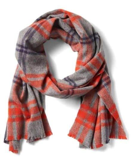 Image of Plaid Wool Scarf
