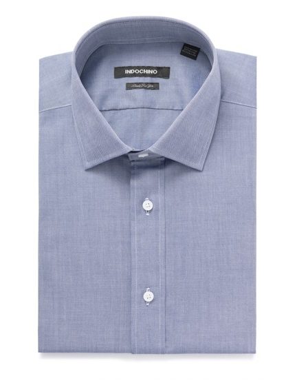 Image of WOODBRIDGE OXFORD NAVY SHIRT