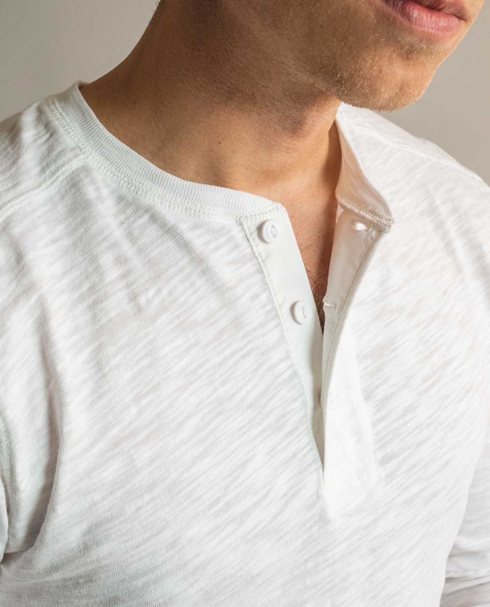 white slub henley