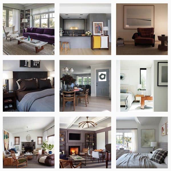 Interior decoration photo collage