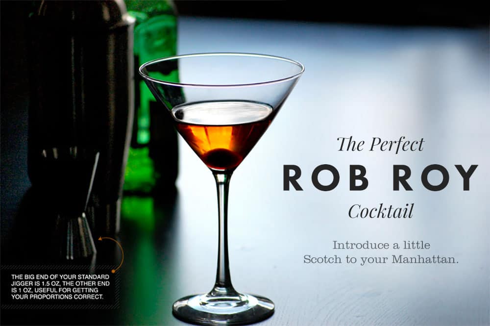 Rob Roy Cocktail - Scotch Manhattan Perfect Rob Roy Cocktail Recipe - Scotch Manhattan