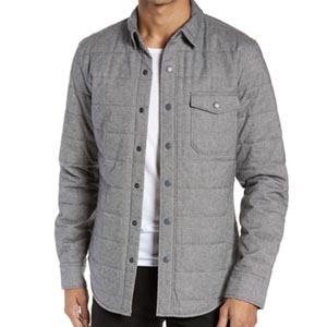 Image of Bonobos Quilted Herringbone Shirt Jacket