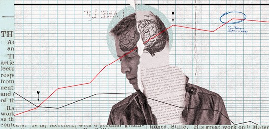 Primerimage of brain inside a persons head on a graph