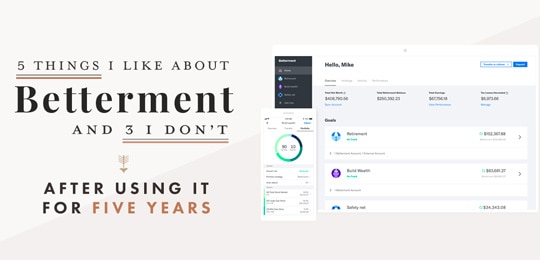betterment dashboard